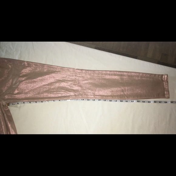 Lite Pink Metallic Lucky Brand Metallic Jeans - Picture 5 of 5